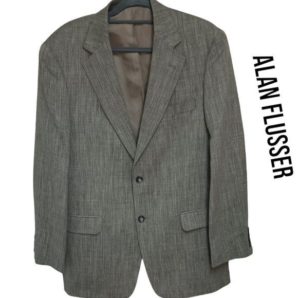 MEN'S Suit Jacket Alan Flusser EUC size 40R - Picture 1 of 5